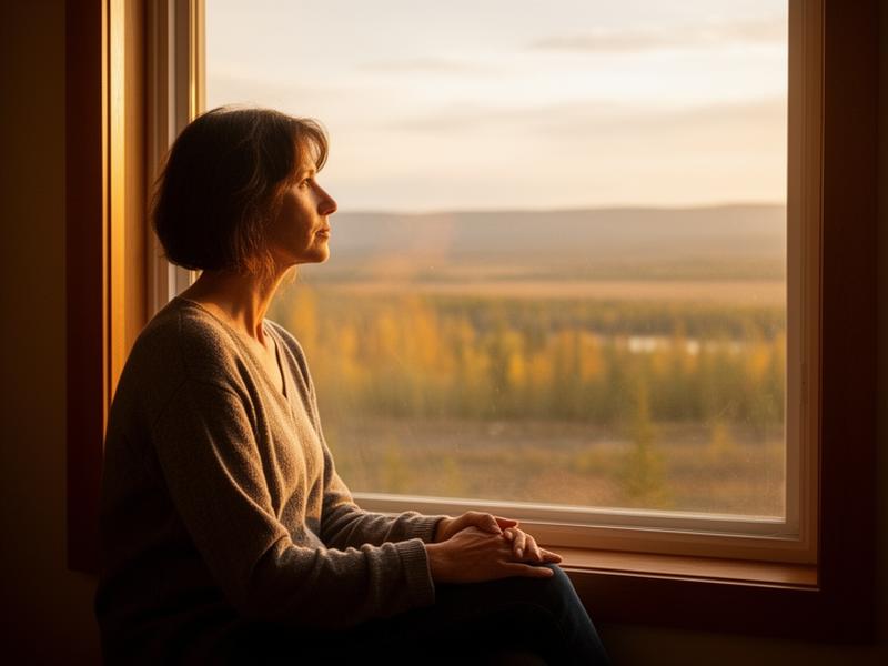 Person sitting quietly by a window reflecting on healing from PTSD