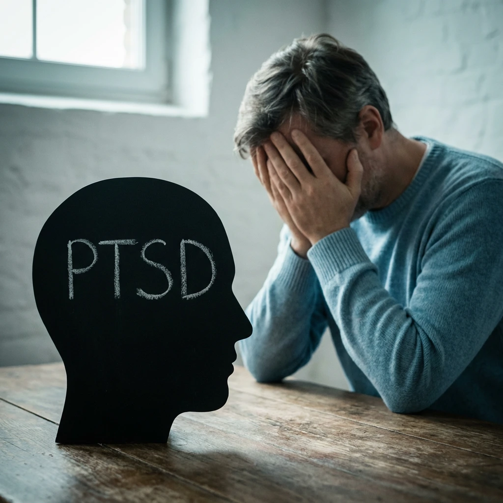 Counsellor and client in a calm therapeutic session for PTSD treatment